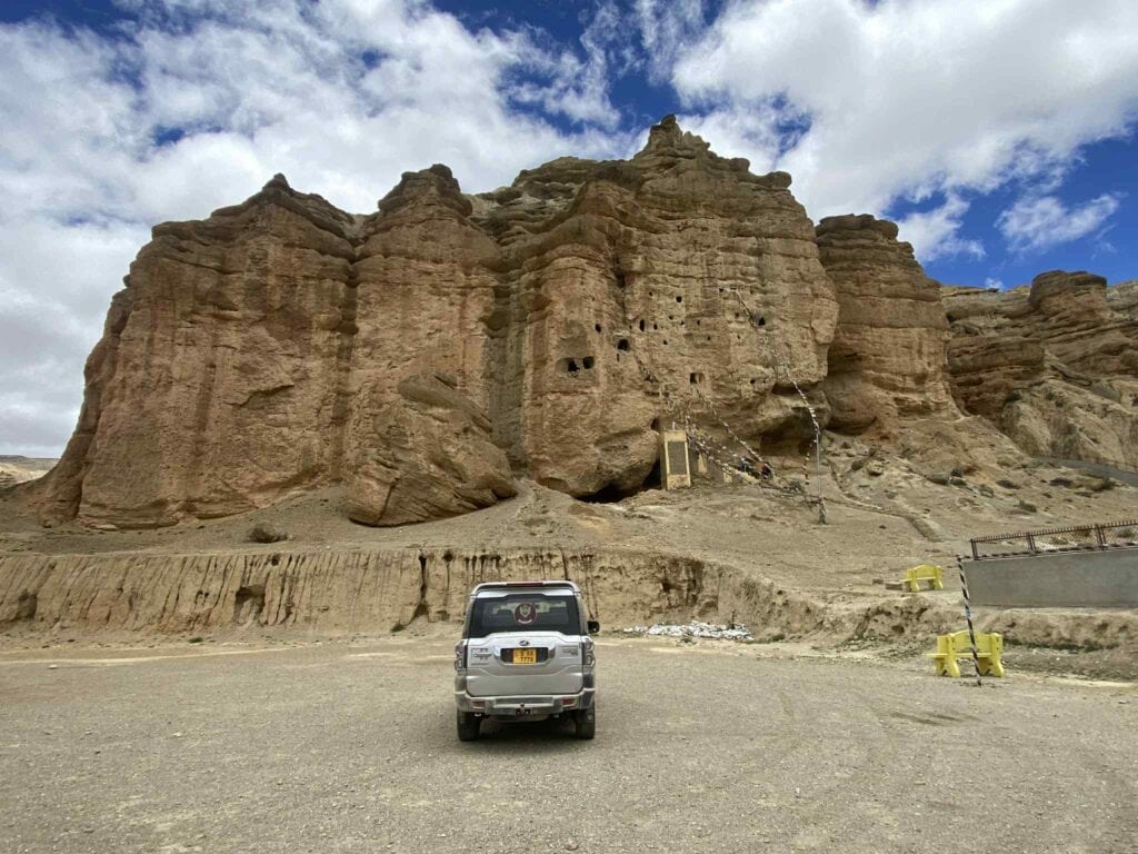Chhoser cave with scorpio